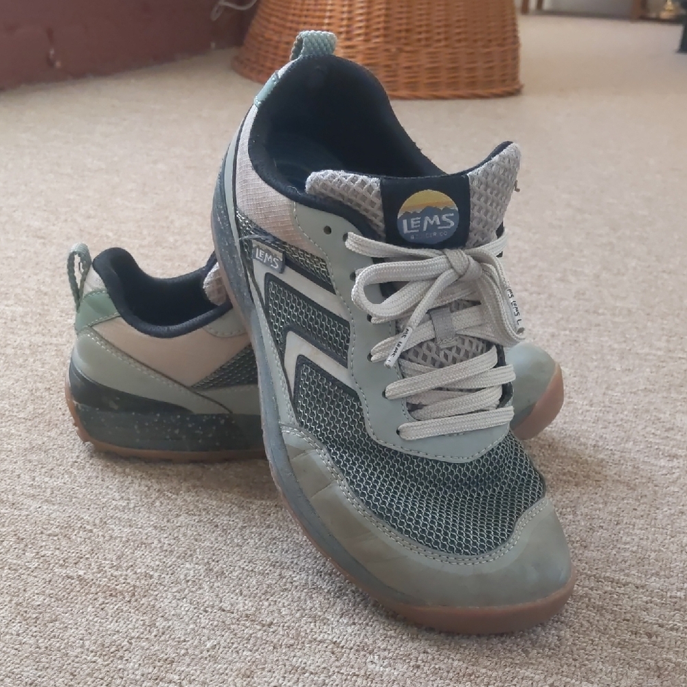 Women's Sneakers - Green and Gray